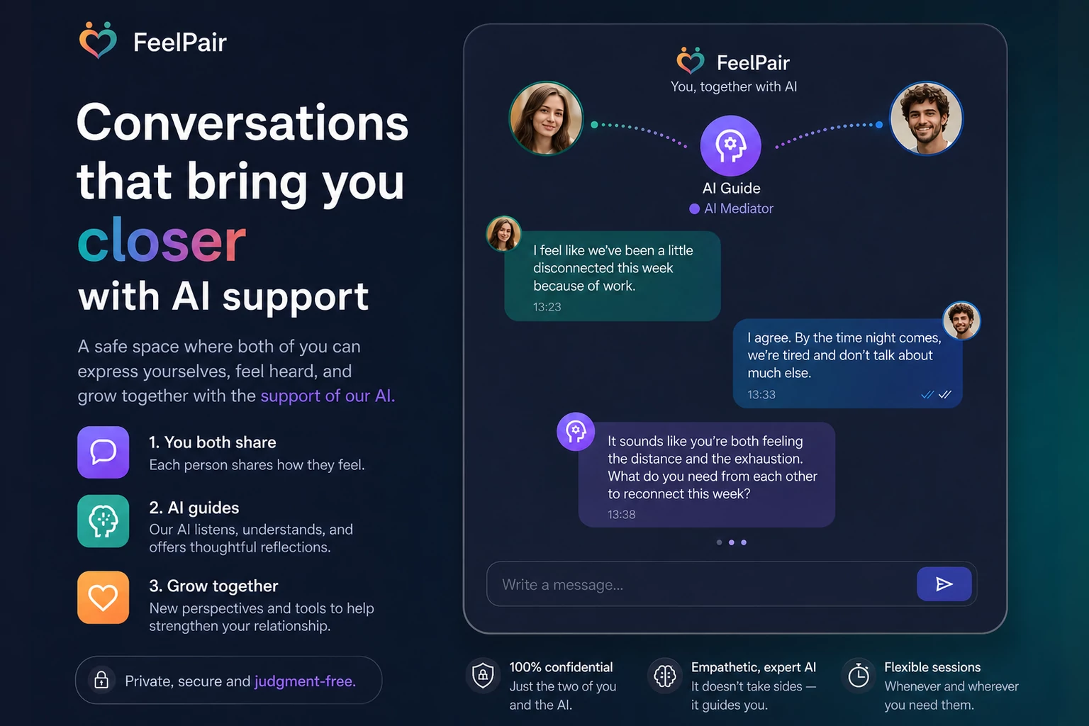 FeelPair - AI-powered communication app for couples